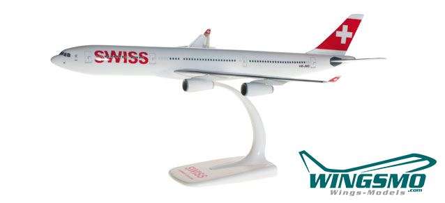 Herpa Swiss International Air Lines Airbus A340-300 610117-001 Snap-Fit