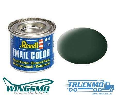 Revell Modellbau Farben Email Color Dunkelgrün (RAF) matt 14ml 32168