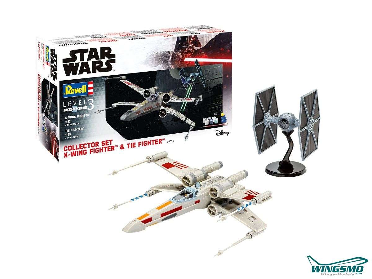 Revell Star Wars Collector Set X-Wing Fighter + TIE Fighter 06054