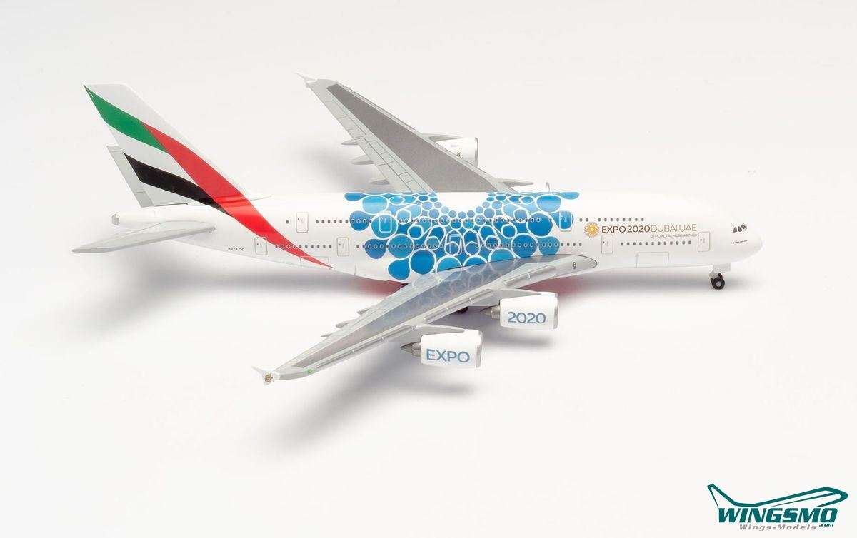Herpa Wings Emirates Airbus A380 - Expo 2020 Dubai Mobility Livery 533713