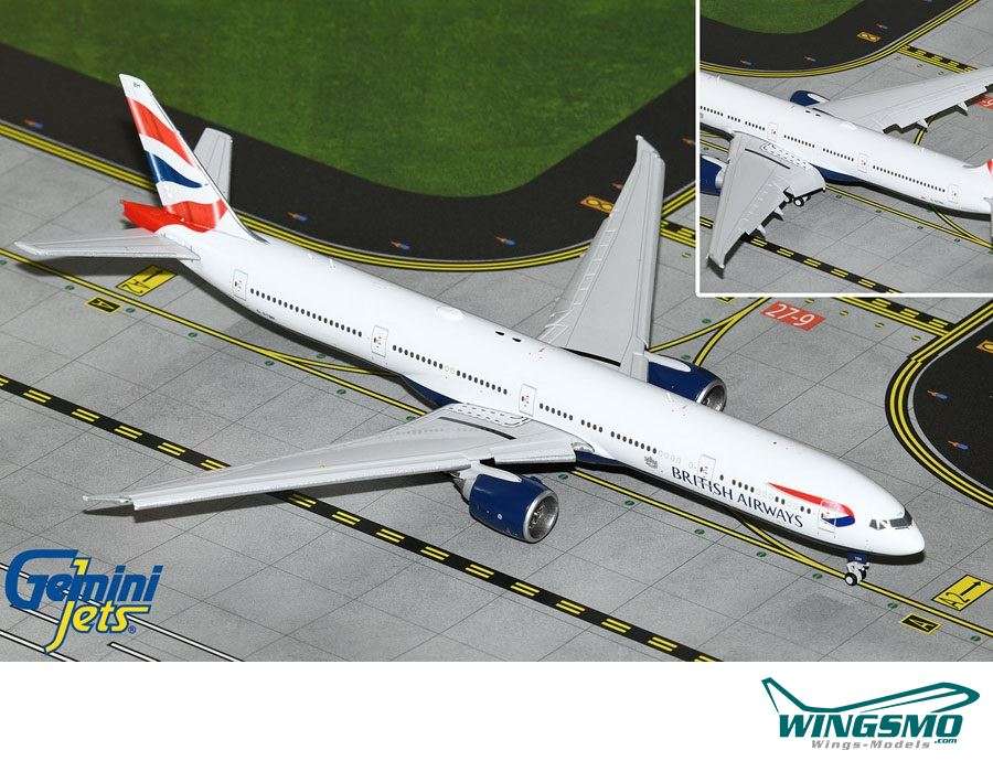 GeminiJets British Airways Boeing 777-300ER G-STBH Flaps Down Version GJBAW2118F