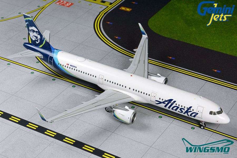 GeminiJets Alaska Airlines Airbus A321neo 1:200 G2ASA835