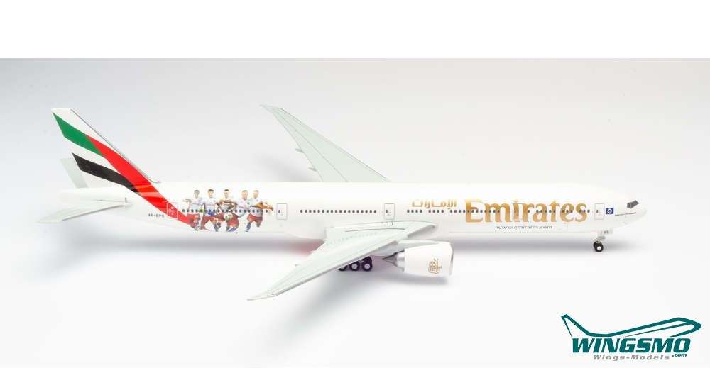 Herpa Wings Emirates Boeing 777-300ER Hamburger SV 559034