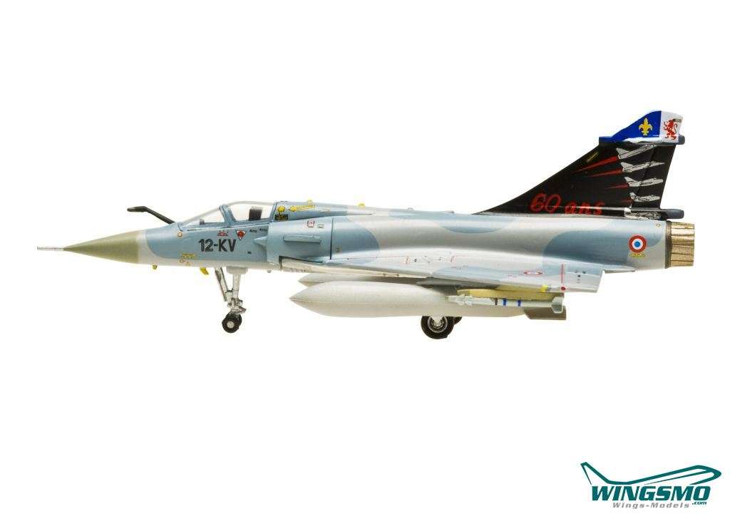 Hogan Wings Dassault Mirage 2000C Scale 1:200 French Air Force 12-KV 60 ans EC2/12 &quot;PICARDIE&quot; 2003 L