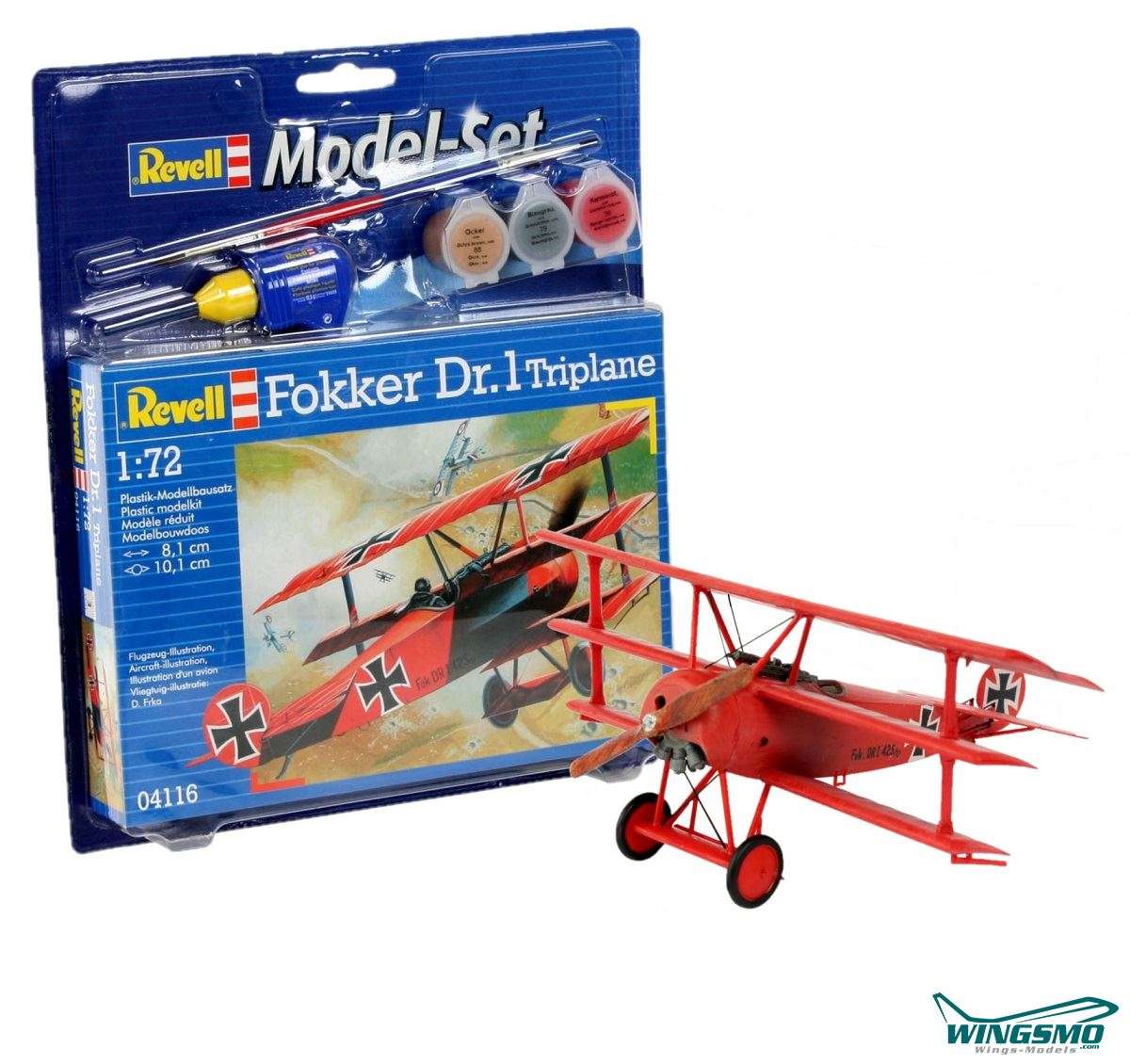 Revell Model Sets Fokker DR. 1 Triplane 1:72 64116
