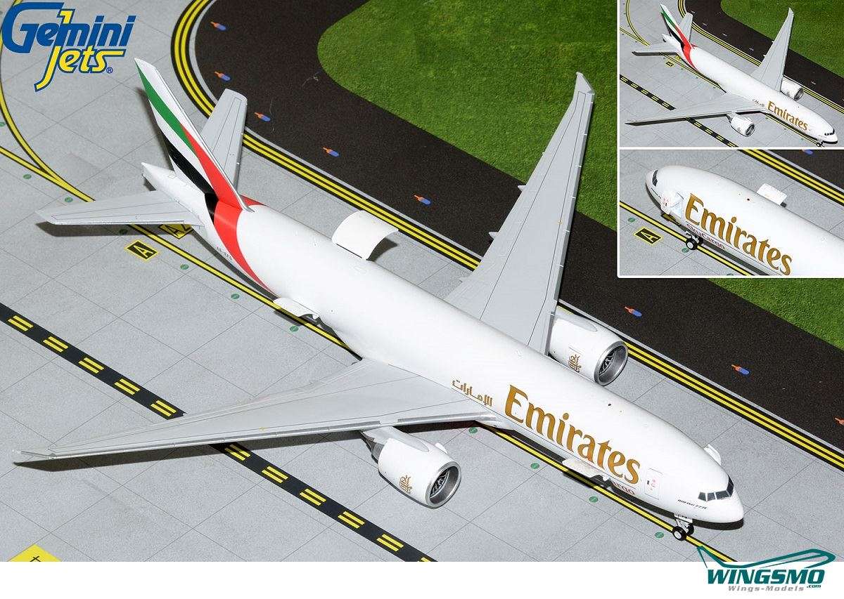 GeminiJets Interactive Series Emirates SkyCargo Boeing 777-200LRF A6-EFG G2UAE953