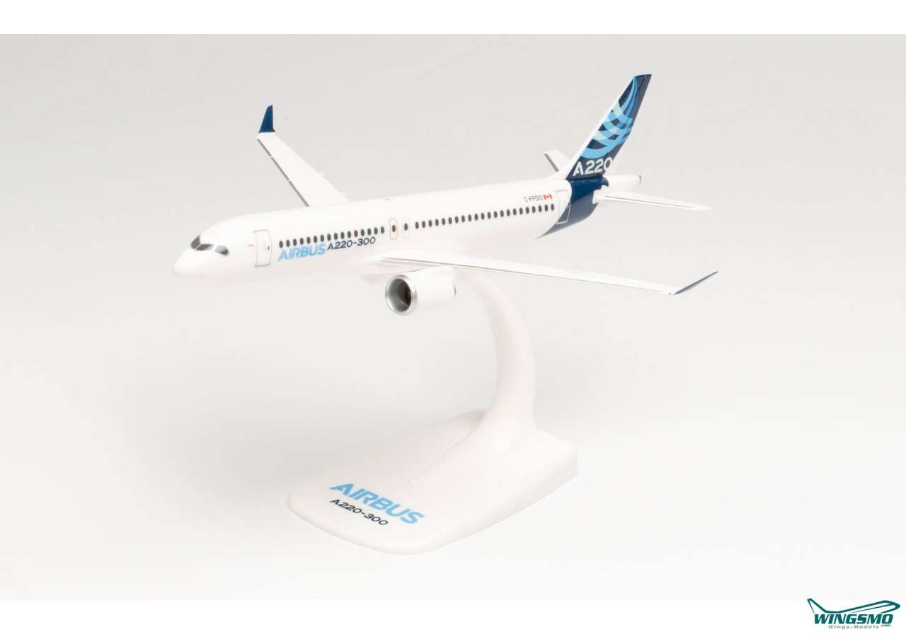 Herpa Wings Airbus A220-300 1:200 613248 Snap Fit