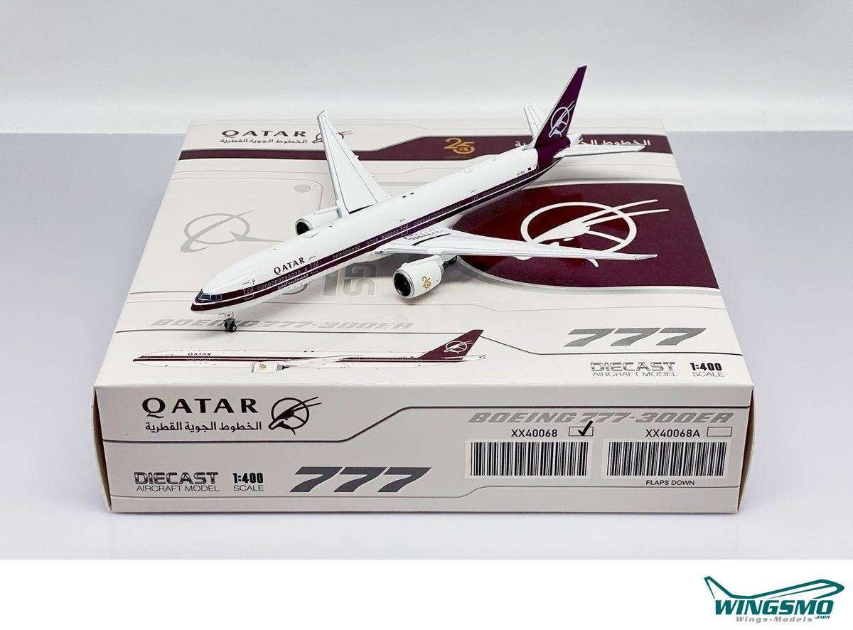 JC Wings Qatar Airways Boeing 777-300ER Retro Livery A7-BAC XX40068
