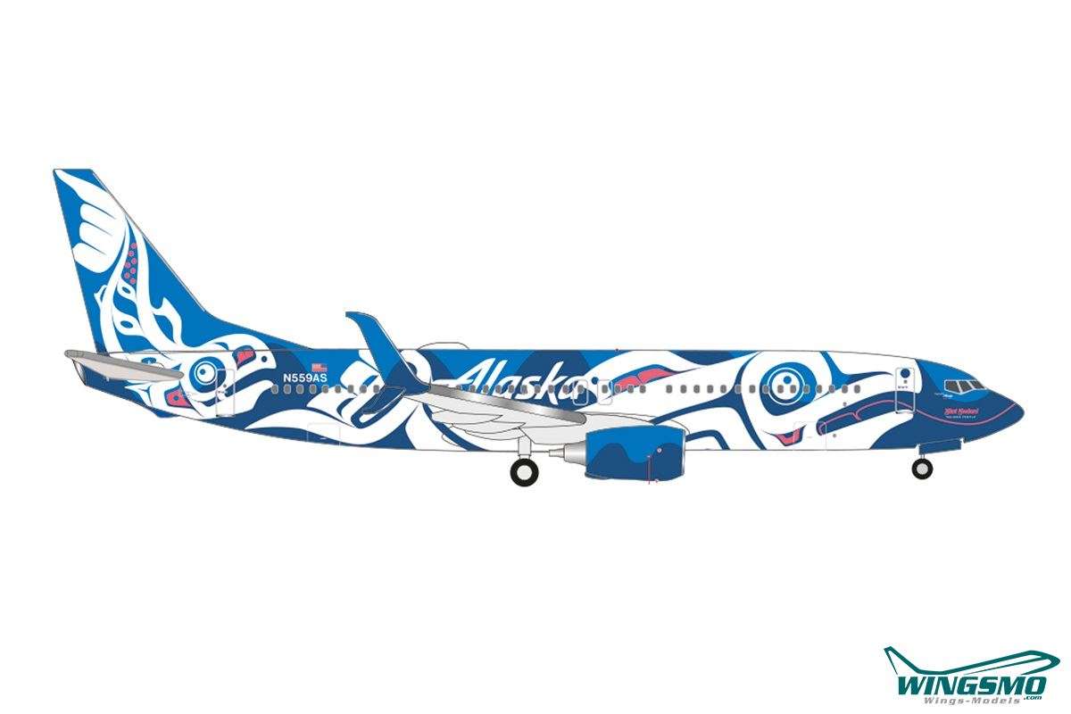 Herpa Wings Alaska Airlines Boeing 737-800 N559AS 537643