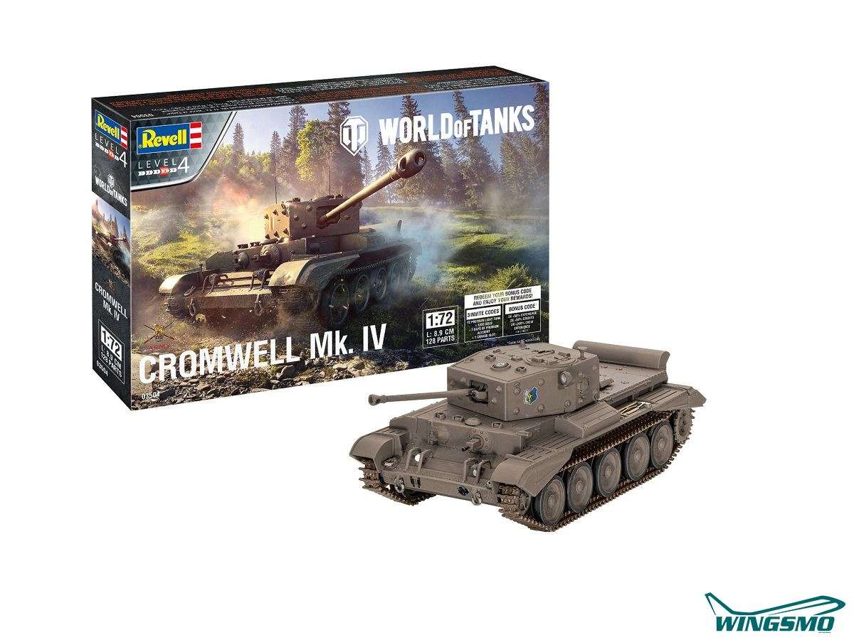Revell Militär World of Tanks Comwell Mk. IV 03504