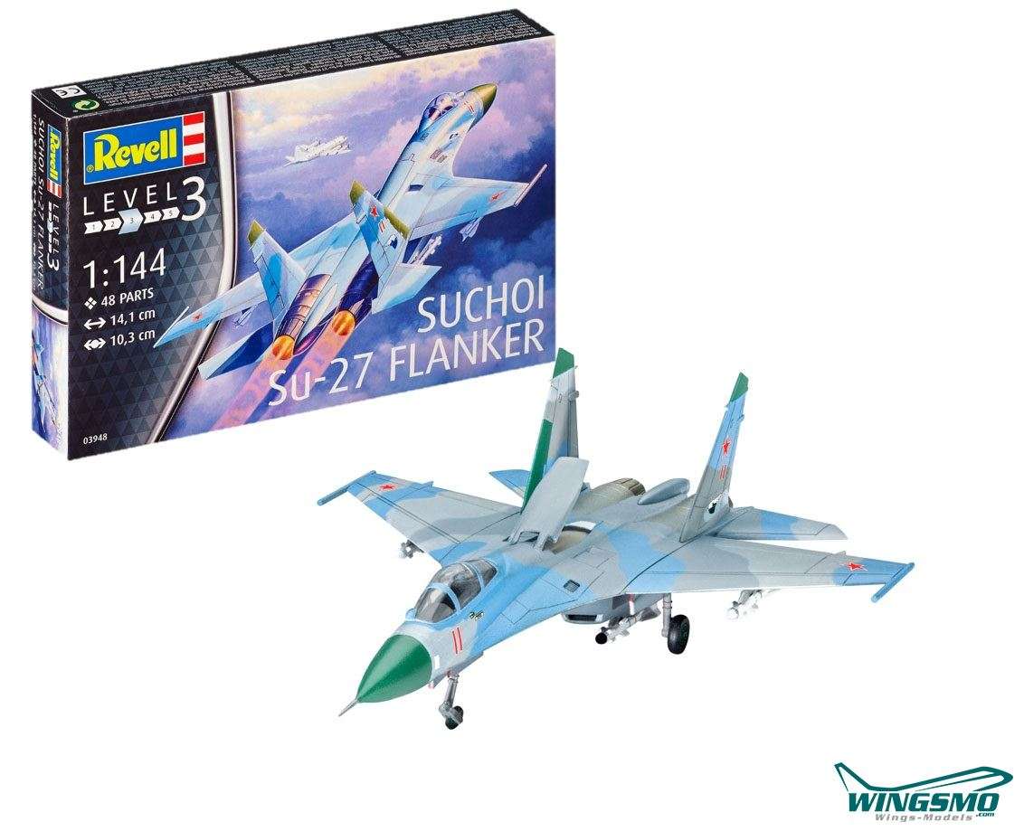 Revell Flugzeuge Su-27 Flanker 1:144 03948