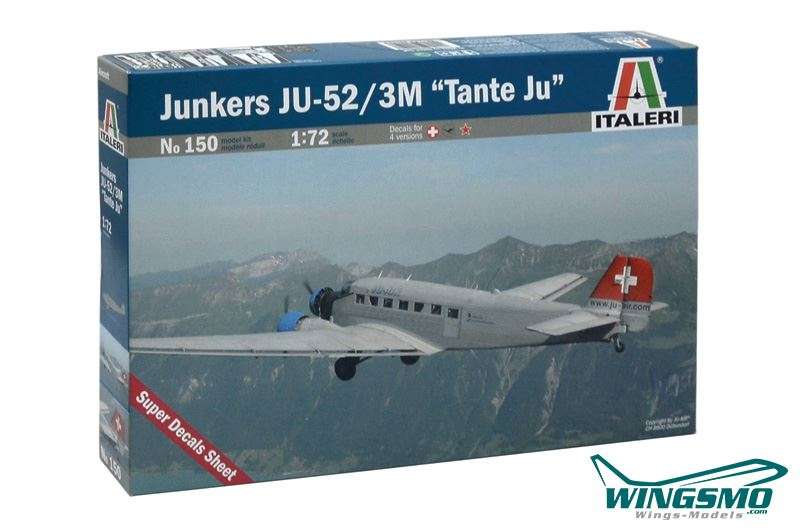 Italeri Tante Ju Junkers Ju 52/3M 0150