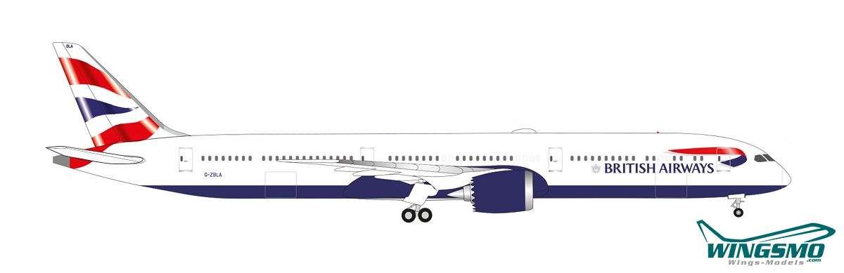 Herpa Wings British Airways Boeing 787-10 Dreamliner 534802