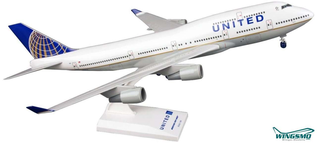 Skymarks United Airlines Post Co Merger Boeing 747-400 1:200 SKR614