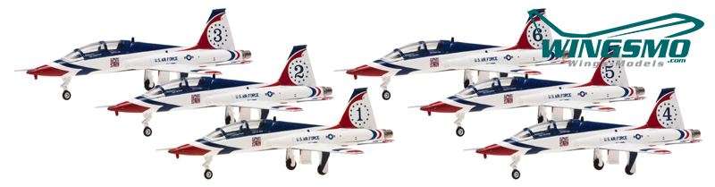 Hogan Wings T-38A USAF Thunderbirds Air Demonstration Squadron 6 in 1 set Scale 1:200 LIF60067