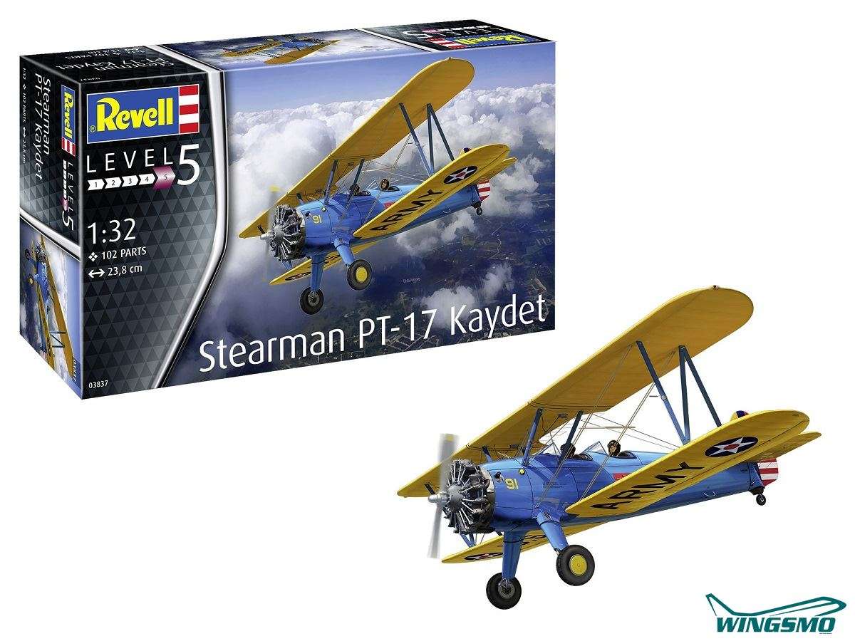 Revell Flugzeuge Stearman PT-17 Kaydet 03837