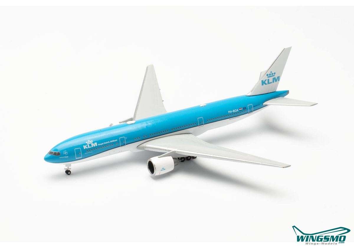 Herpa Wings KLM Boeing 777-200 PH-BQA 537056