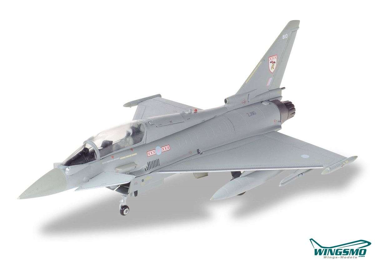 Herpa Wings Royal Air Force Eurofighter Typhoon T3 - No 29 Squadron, RAF Coningsby - ZJ810 580298