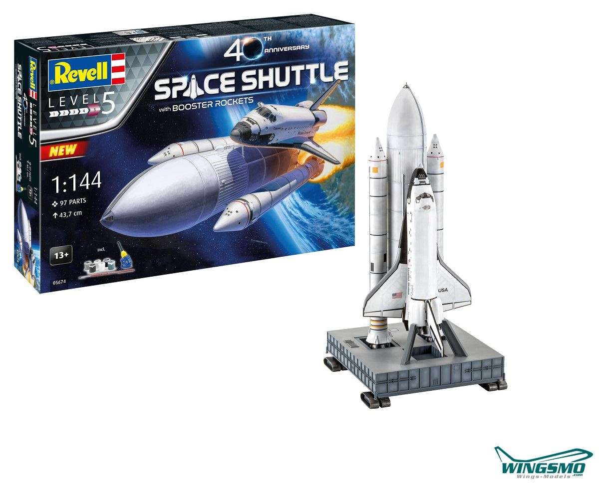Revell Gift Sets Space Shuttle &amp; Booster Rockets 40th Anniversary 05674