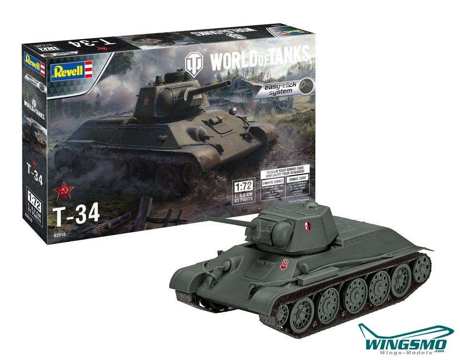 Revell Militär World of Tanks T-34 03510