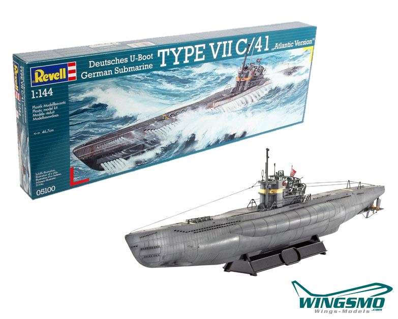 Revell ships submarine Type VII C / 41 1:44 05 100