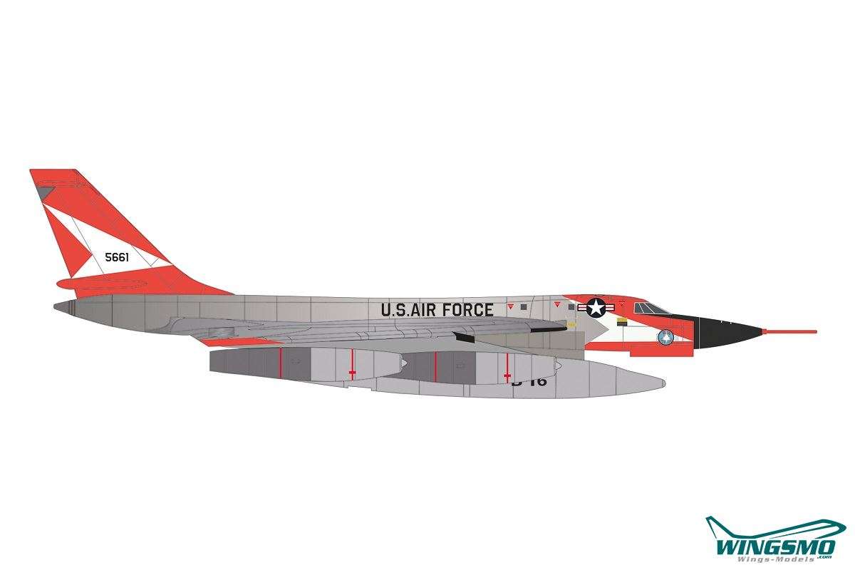 Herpa Wings U.S. Air Force Convair XB-58 Hustler &quot;Mach-in-Boid&quot; 55-0661 573160