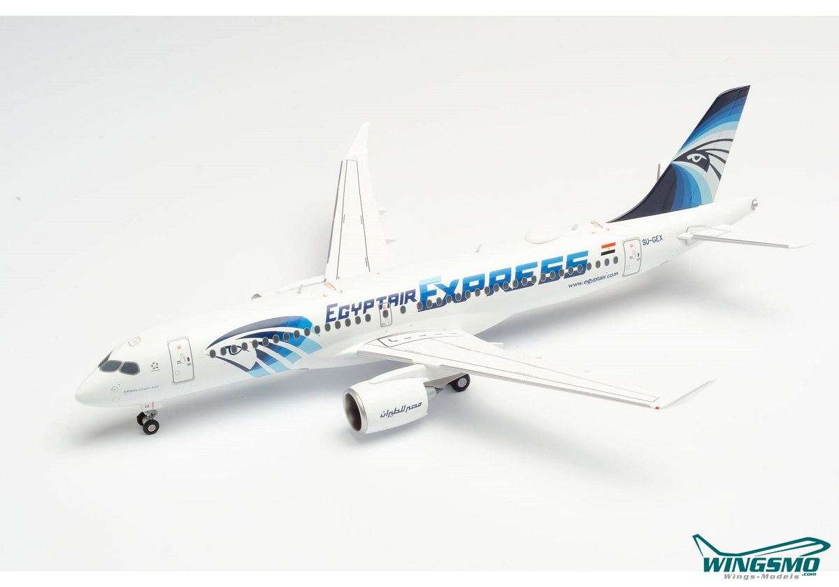 Herpa Wings Egyptair Express Airbus A220-300 570787