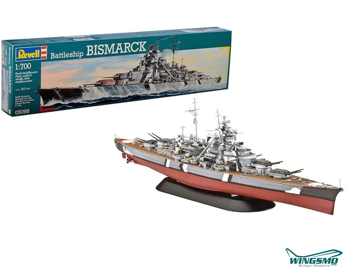 Revell Ships Battleship Bismarck 1: 700 05098