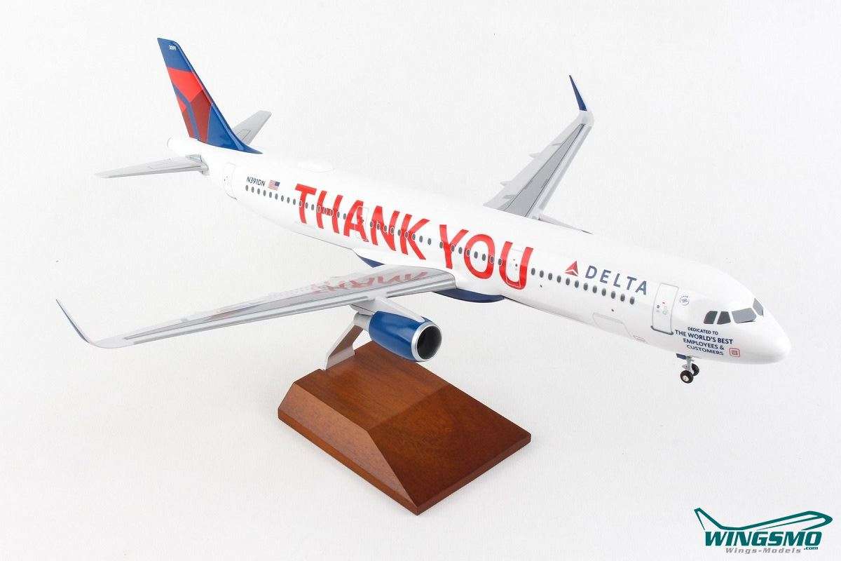 Skymarks Delta Air Lines Thank You Airbus A321 1:100 SKR8425