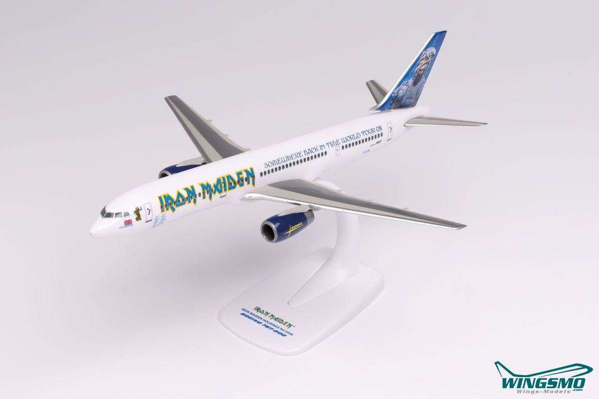 Herpa Wings Iron Maiden Boeing 757-200 Ed Force One Somewhere Back in Time World Tour 2008 613255