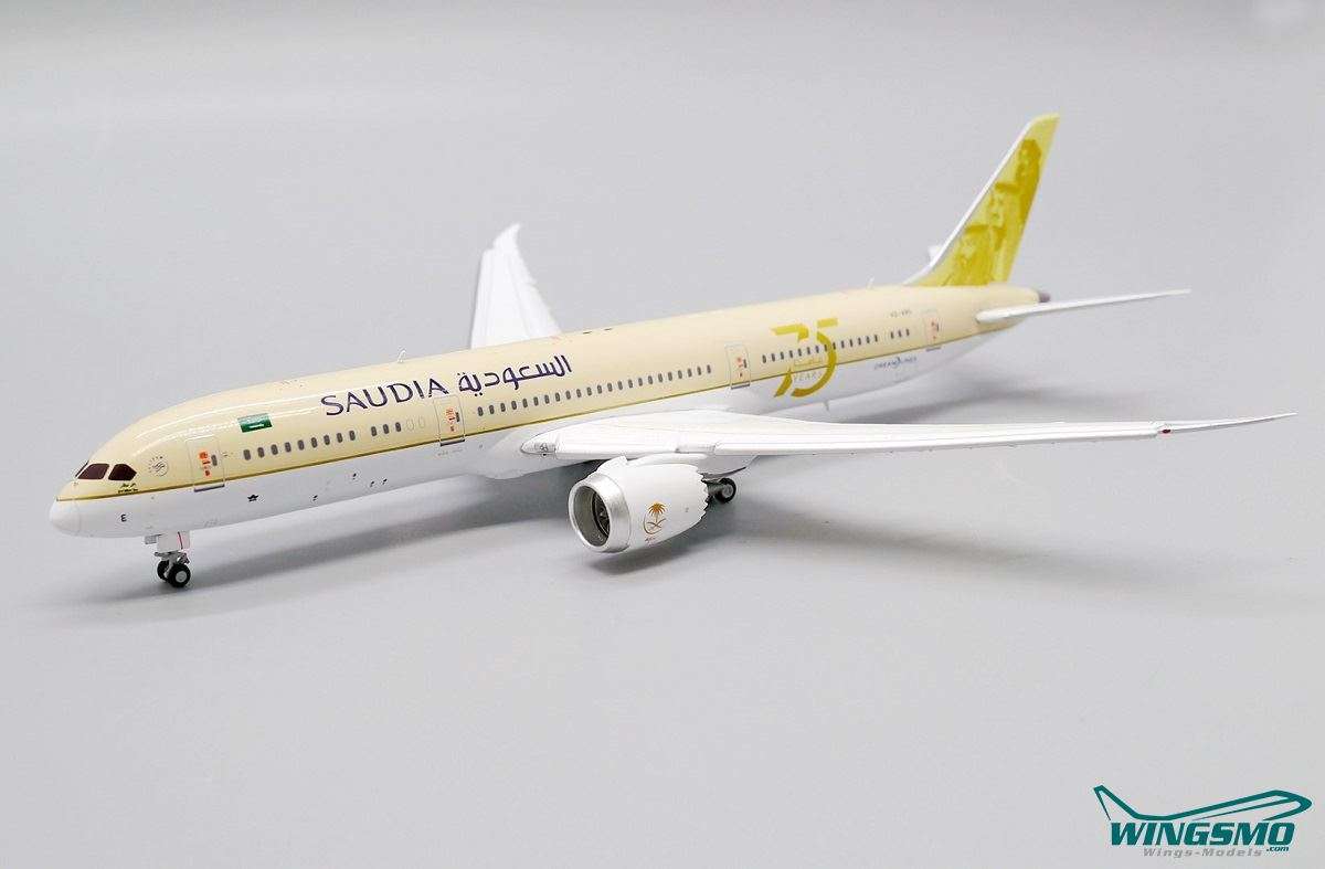 JC Wings Saudi Arabian Air Boeing 787-9 75th Years Livery Flaps Down Version HZ-ARE LH4274A