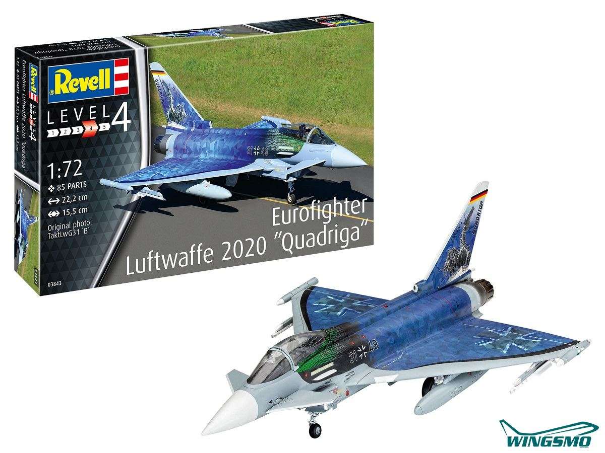 Revell Flugzeuge Luftwaffe 2020 Quadriga Eurofighter 03843
