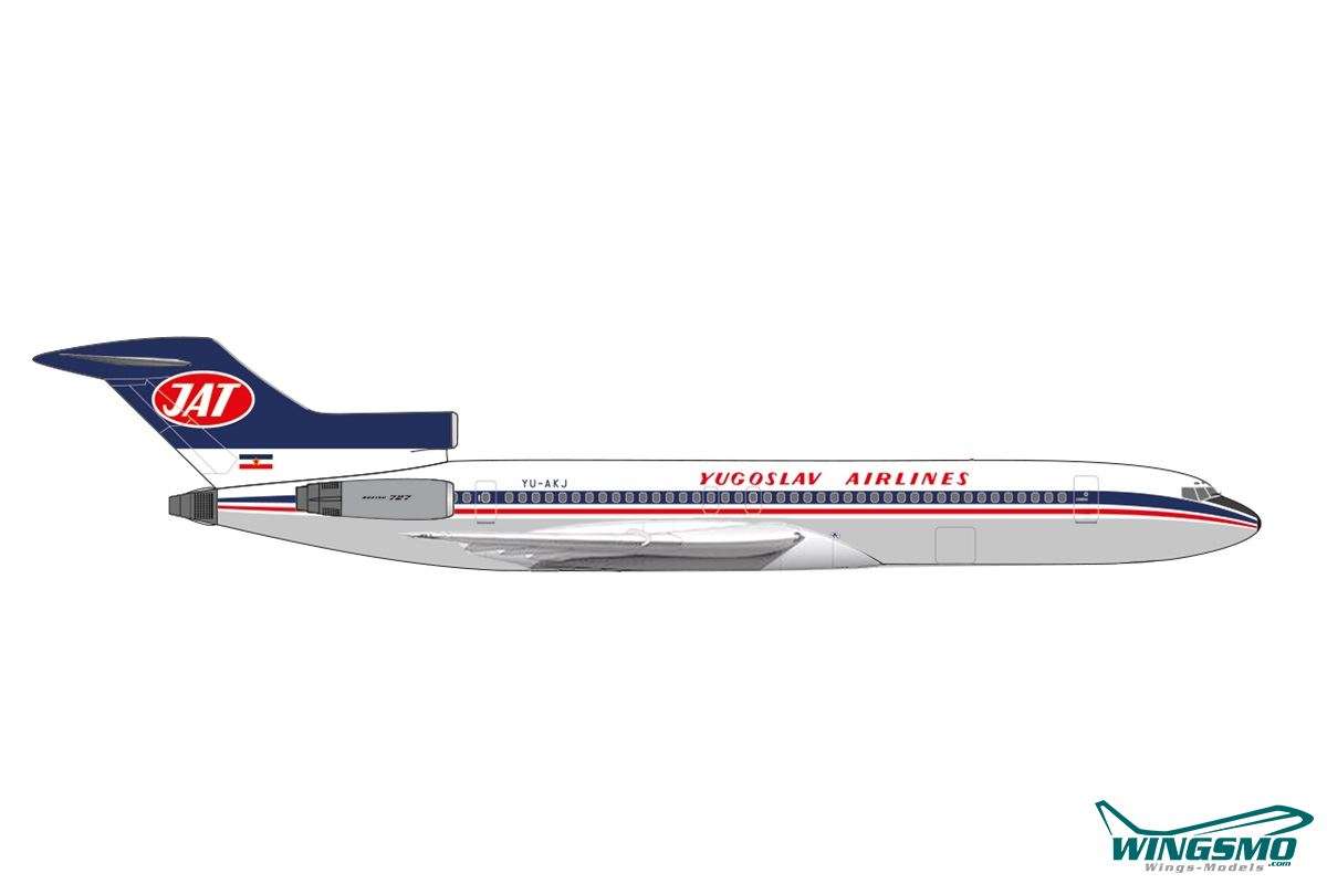 Herpa Wings JAT Jugoslav Airlines Boeing 727-200 YU-AKJ 537599