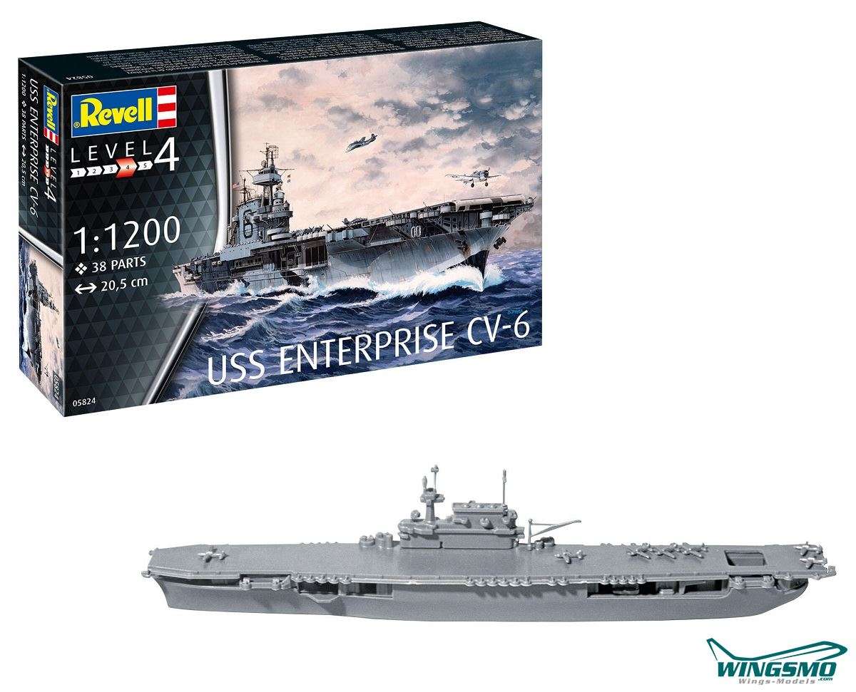 Revell Modellbausatz USS Enterprise CV-6 05824