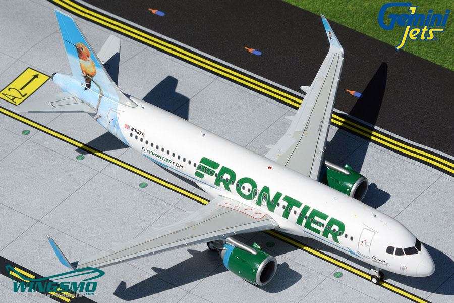 GeminiJets Frontier Airlines Flower the Hummingbird Airbus A320neo 1:200 G2FFT897