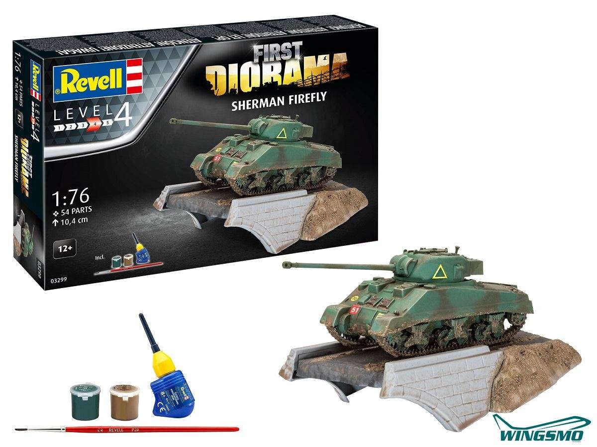 Revell Military First Diorama Set Sherman Firefly 03299