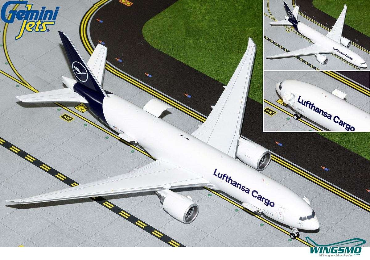 GeminiJets Interactive Series Lufthansa Cargo Boeing 777-200LRF D-ALFA G2DLH1144