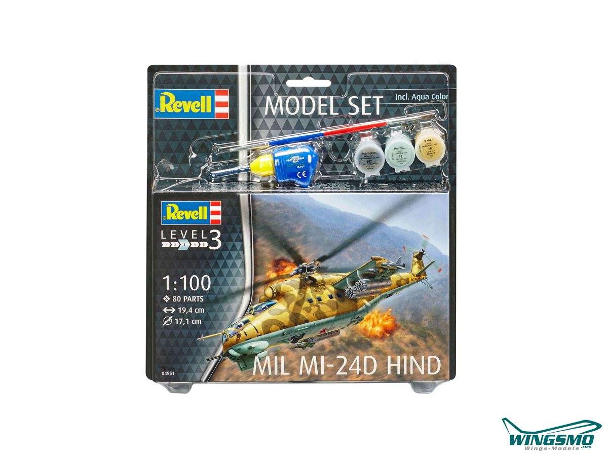 Revell Model Set Mil Mi-24D Hind 1:100 64951