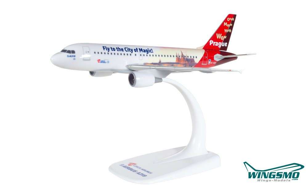 Herpa Wings CSA Czech Airlines Airbus A319 Prague - City of Magic 611138