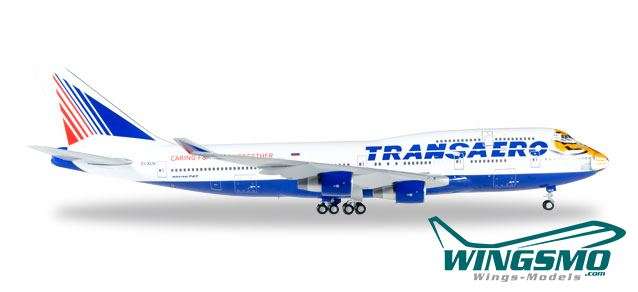 Herpa Wings Transaero Boeing 747-400 &quot;Amur Tiger&quot; 557917