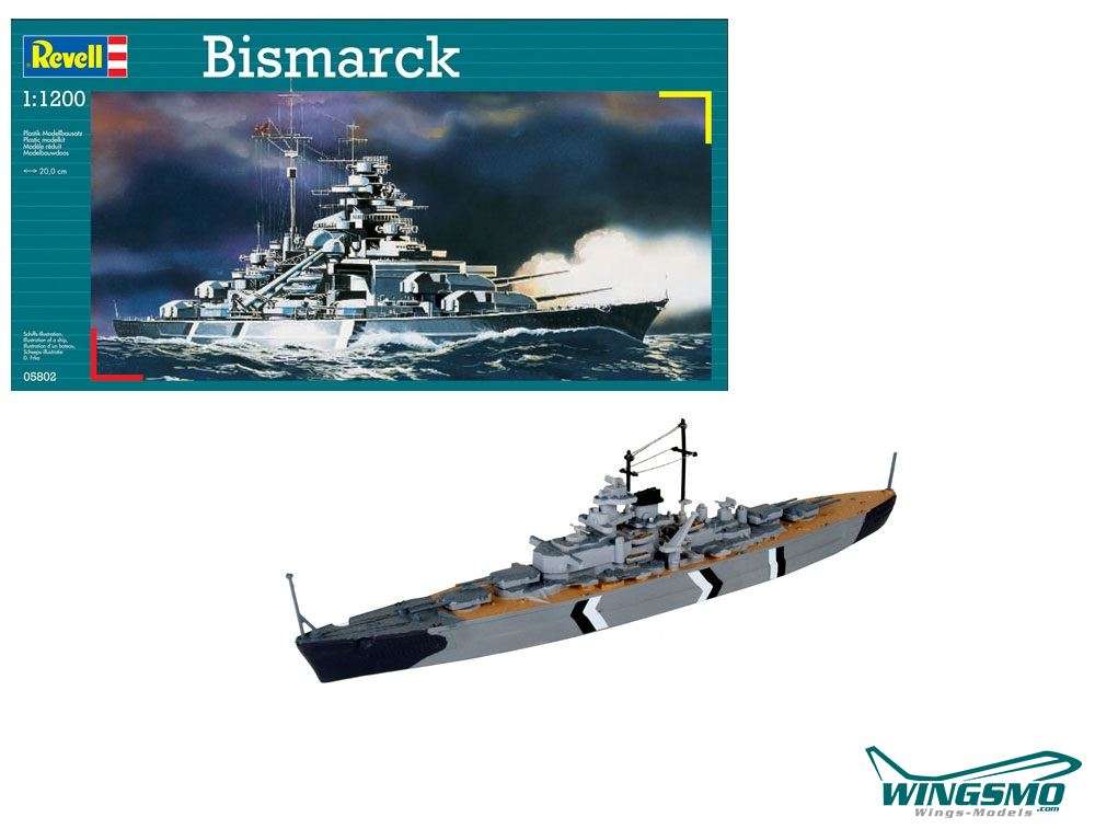 Revell ships Bismarck 1: 1200 05802