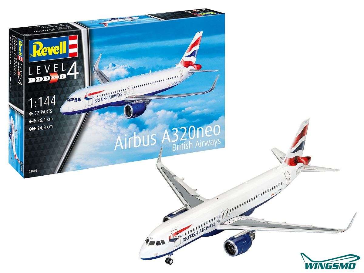 Revell aircraft British Airways Airbus A320neo 03840