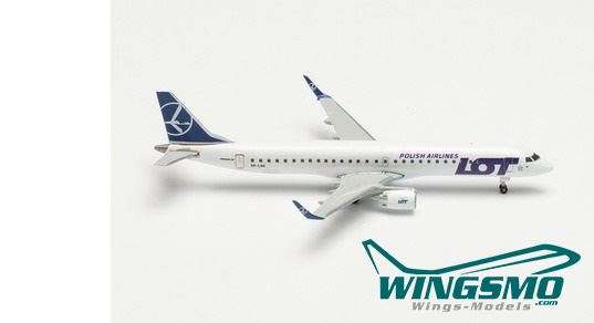 Herpa Wings LOT Polish Airlines Embraer 195 SP-LND 536325