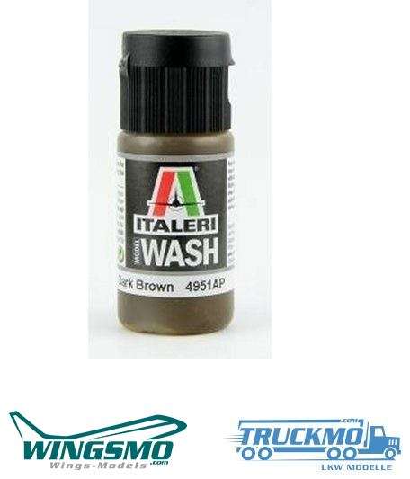 Italeri dark brown acrylic model wash 20ml 4951