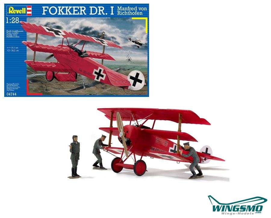 Revell Flugzeuge Fokker Dr. I Richthofen 1:28 04744