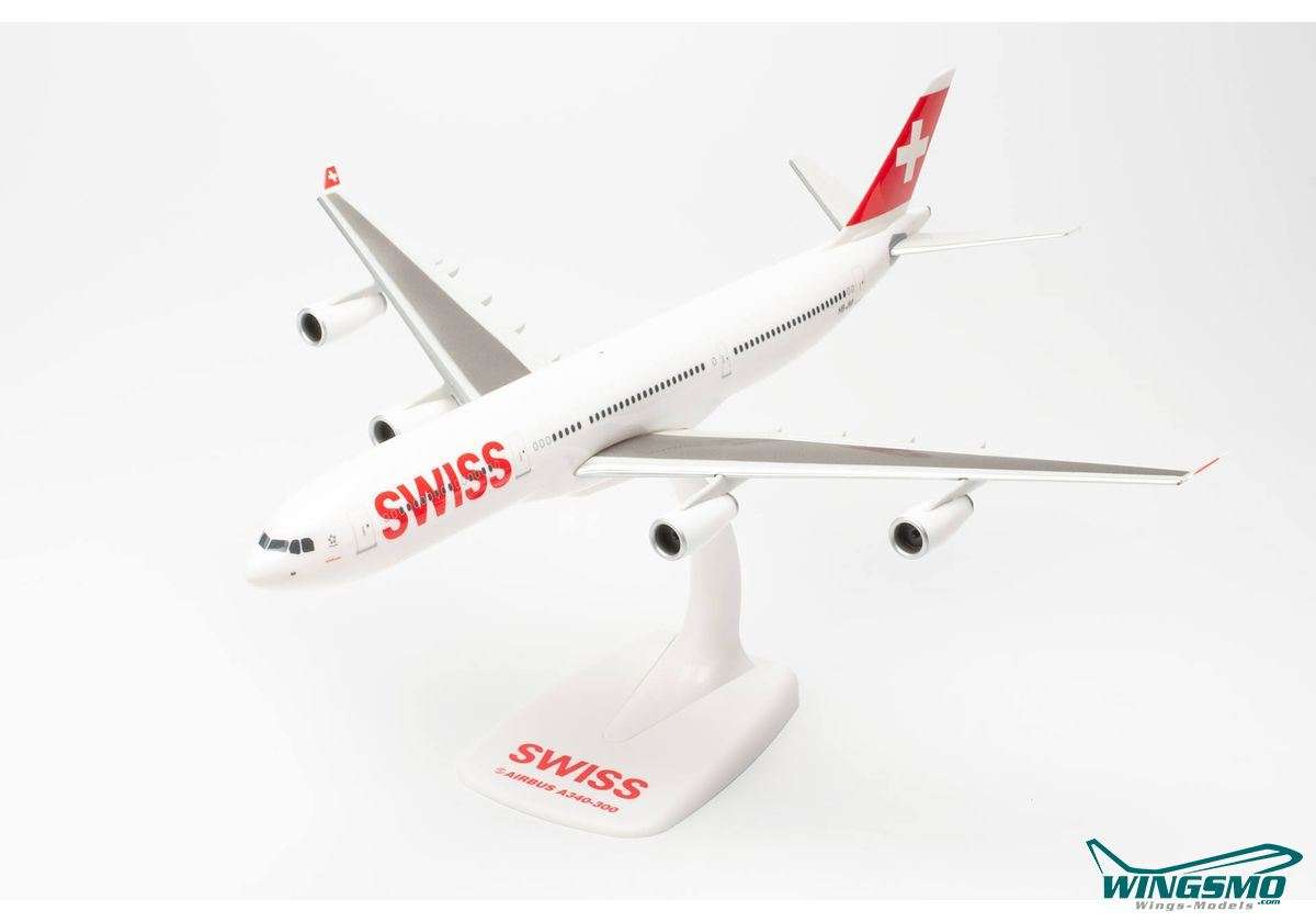 Herpa Wings Swiss International Airlines Airbus A340-300 HB-JMI 610117-002 SnapFit