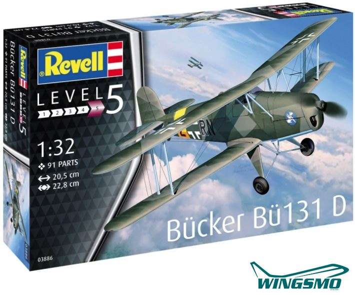 Revell Flugzeuge Bücker Bü-131 Jungmann 1:32 03886