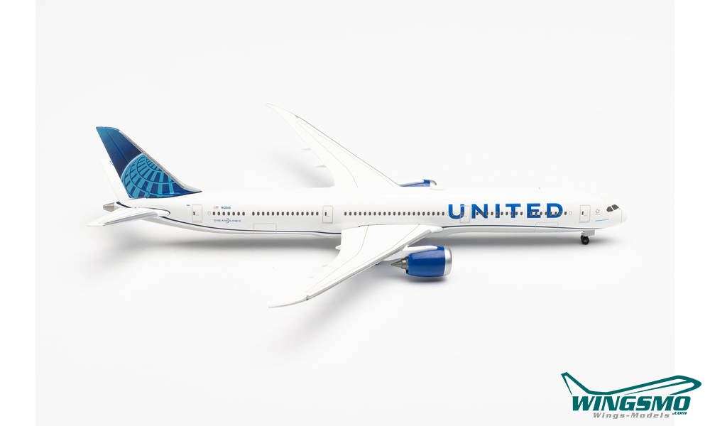 Herpa Wings United Airlines Boeing 787-10 Dreamliner new Colors 534321