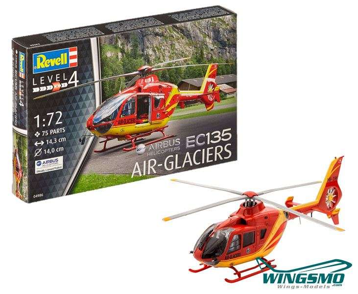 Revell Hubschrauber EC135 AIR-GLACIERS 1:72 04986