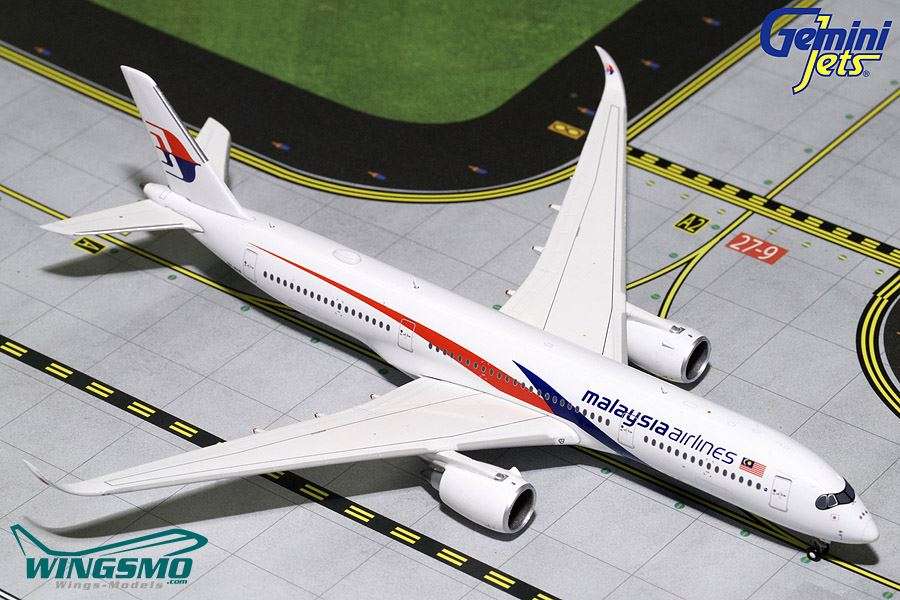 GeminiJets Malaysia Airlines Airbus A350-900 1:400 GJMAS1742